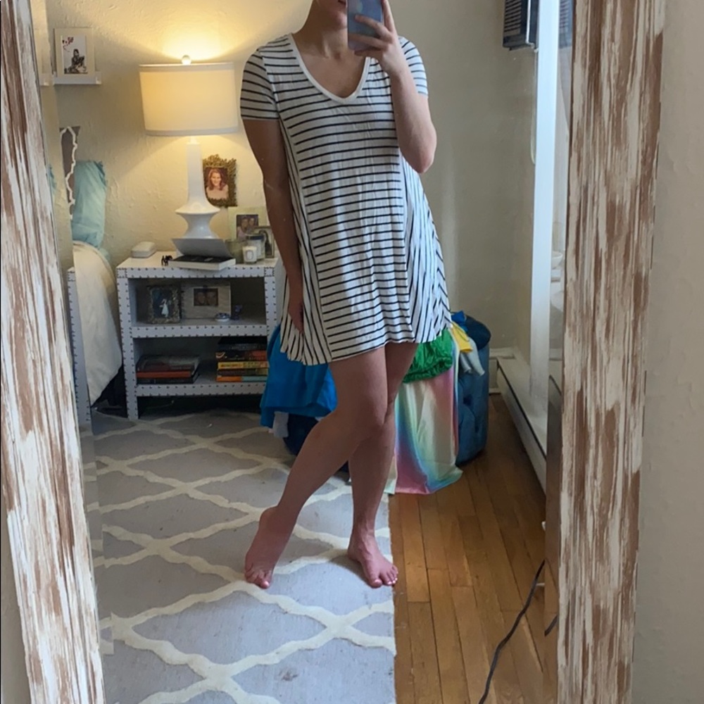 Zara Trafaluc black & white dress